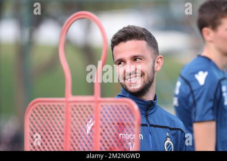 Siebe Schrijvers des Clubs, gefilmt am zweiten Tag des Wintertrainingslagers des belgischen Fußballteams Club Brügge, in Katar, Montag, 07. Januar 2019. BELGA FOTO BRUNO FAHY Stockfoto