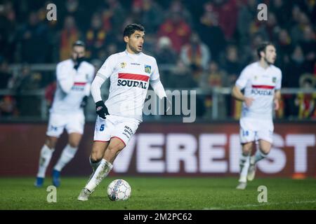 Westerlo's Fabien Antunes pictured in action during a soccer game between KV Mechelen and KVC Westerlo, Saturday 02 February 2019 in Mechelen, on the 24th day of the 'Proximus League' 1B division of the Belgian soccer championship. BELGA PHOTO JASPER JACOBS Stock Photo