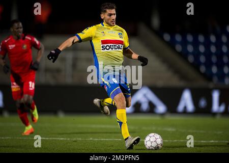 Westerlo's Fabien Antunes pictured in action during a soccer game between KVC Westerlo and AFC Tubize, Friday 08 February 2019 in Westerlo, on the 25th day of the 'Proximus League' 1B division of the Belgian soccer championship. BELGA PHOTO JASPER JACOBS Stock Photo