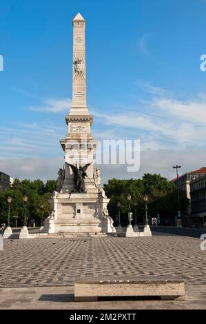 Praça Dos Restauradores, Obelisk, Baixa Bezirk, Lissabon, Portugal Stockfoto