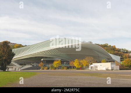 Lüttich. Wallonien - Belgien 31-10-2021. Lüttich. Wallonien - Belgien 31-10-2021. Bahnhof Lüttich in Belgien. Stockfoto