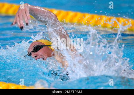 Melbourne, Australia. 14th Dec, 2022. Lani Pallister of Australia competes in the 800m Freestyle Women Final during the FINA Swimming Short Course World Championships at the Melbourne Sports and Aquatic Centre in Melbourne, Australia, December 14th, 2022. Photo Giorgio Scala/Deepbluemedia/Insidefoto Credit: Insidefoto di andrea staccioli/Alamy Live News Stock Photo