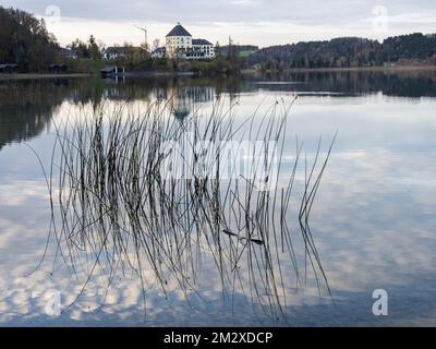 Schloss Fuschl am Fuschl-See, Hof, Salzkammergut, Österreich Stockfoto