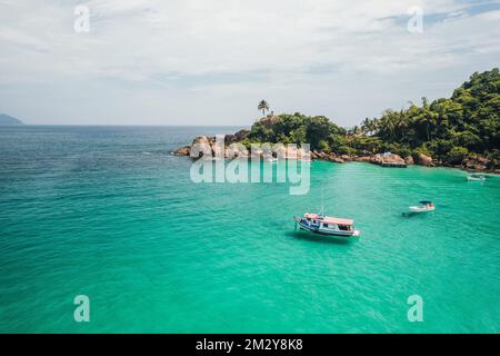 Große Insel Ilha Grande aventureiro Beach Angra dos Reis, Rio de Janeiro, Brasilien Stockfoto