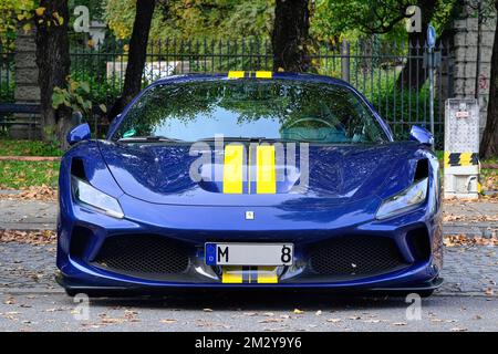 Ferrari 488 Pista von vorne, München, Bayern, Deutschland Stockfoto