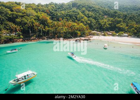 Große Insel Ilha Grande aventureiro Beach Angra dos Reis, Rio de Janeiro, Brasilien Stockfoto