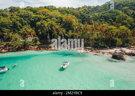 Große Insel Ilha Grande aventureiro Beach Angra dos Reis, Rio de Janeiro, Brasilien Stockfoto