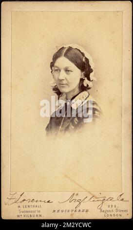 Florence Nightingale , Nurses, Activists, Nightingale, Florence, 1820-1910, Carte de Visite Collection Stockfoto