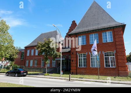 Abbildung zeigt die Schule „Selam College“ in Genk, Freitag, 30. August 2019. Der flämische Bildungsminister kündigte an, dass die Schule nicht die erforderlichen Arbeitserlaubnisse erhalten werde, und behauptete, dass die grundlegenden Menschenrechte nicht geachtet würden. BELGA FOTO NICOLAS MAETERLINCK Stockfoto