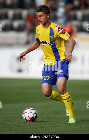 Wolke Janssens von STVV in Aktion während eines Fußballspiels zwischen KAS Eupen und Sint-Truidense VV, Samstag, den 31. August 2019 in Eupen, am 6. Tag der belgischen Fußballmeisterschaft „Jupiler Pro League“ 2019-2020. BELGA FOTO BRUNO FAHY Stockfoto