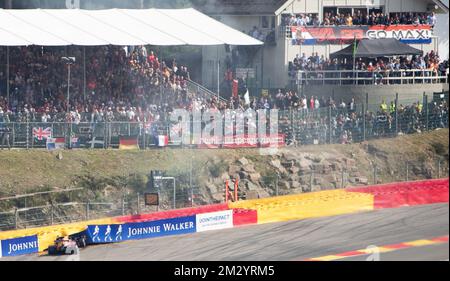 Red Bull's Dutch Driver Max Verstappen, abgebildet während des Spa-Francorchamps Formel 1 Grand Prix von Belgien, in Spa-Francorchamps, Sonntag, den 01. September 2019. BELGA FOTO BENOIT DOPPPAGNE Stockfoto