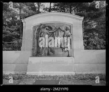 Forest Hills and Mt. Hope Cemetery. Death , Tombs & sepulchral monuments, Angels, Sculptors, Death, Cemeteries, Milmore, Martin, 1844-1883, French, Daniel Chester, 1850-1931, Forest Hills Cemetery Boston, Mass..  Leon Abdalian Collection Stock Photo