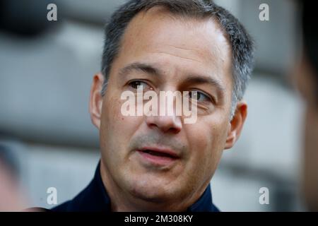 Der Minister für Zusammenarbeit, Entwicklung der Digitalen Agenda, Postdienste und Finanzen Alexander De Croo trifft am Freitag, den 20. September 2019, zu einer Tagung des ministerrates der Bundesregierung in Brüssel ein. BELGA FOTO NICOLAS MAETERLINCK Stockfoto