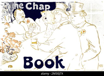 Das CHAP-Book - Vintage-Poster - HTL Henri de Toulouse-Lautrec Stockfoto