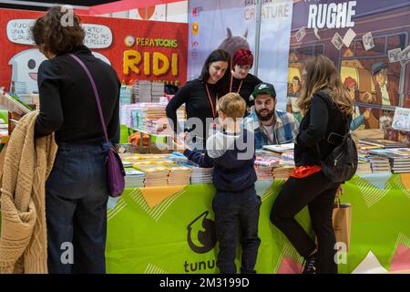 Dicember 07, 2022 - Rom, Italien: "più libri più liberi" - Nationale Verlagsmesse für kleine und mittlere unternehmen "Mehr Bücher gratis". Rom Convention Center - La Nuvola. © Andrea Sabbadini Stockfoto