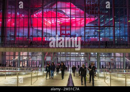 Dicember 07, 2022 - Rom, Italien: "più libri più liberi" - Nationale Verlagsmesse für kleine und mittlere unternehmen "Mehr Bücher gratis". Rom Convention Center - La Nuvola. © Andrea Sabbadini Stockfoto