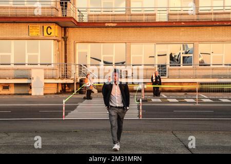 Simon Deli des Clubs, abgebildet bei der Abreise des belgischen Fußballteams Club Brügge am Flughafen Oostende, Montag, den 25. November 2019. Club Brugge spielt morgen gegen den türkischen Verein Galatasaray, fünftes Spiel in Gruppe A der UEFA Champions League. BELGA FOTO BRUNO FAHY Stockfoto