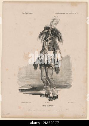 Garde Champètre ,. Paul Gavarni (1804-1866). Lithografien und andere Arbeiten Stockfoto