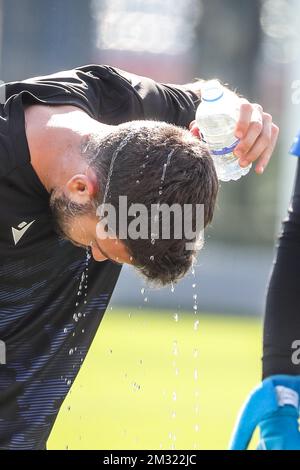 Siebe Schrijvers des Clubs, gefilmt während des Wintertrainingslagers des belgischen Fußballteams Club Brügge KV in Doha, Katar, Mittwoch, 08. Januar 2020. BELGA FOTO BRUNO FAHY Stockfoto