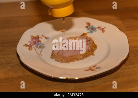 Weihnachtsschinken ist eine Tradition in den nordischen Ländern Stockfoto