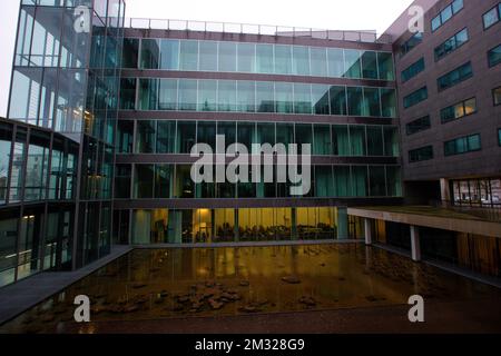Das Bild zeigt den Justizpalast in Gent, während einer Unterbrechung des Assizes-Prozesses von drei Ärzten vor dem Obersten Gerichtshof von Ostflandern, in Gent, Donnerstag, den 30. Januar 2020. Die Ärzte haben die Euthanasie-Bedingungen nicht eingehalten und werden der Vergiftung einer 38-jährigen Frau in Sint-Niklaas im Jahr 2010 beschuldigt. BELGA FOTO NICOLAS MAETERLINCK Stockfoto