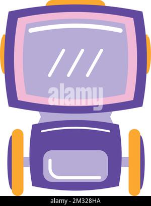 Isolierter farbiger Symbolvektor des Roboters Stock Vektor