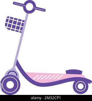 Isolierter farbiger Roller-Symbol-Vektor Stock Vektor