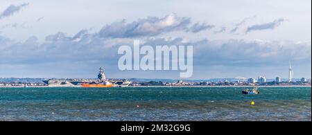 USS Gerald R. Ford. US-Flugzeugträger Stockfoto