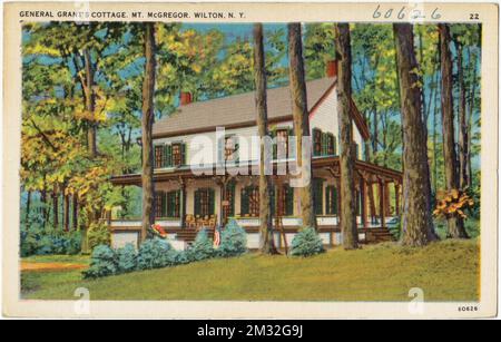 General Grants Hütte, Mt. McGregor, Wilton, N. Y. , historische Stätten, Häuser, Tichnor Brothers Collection, Postkarten der Vereinigten Staaten Stockfoto
