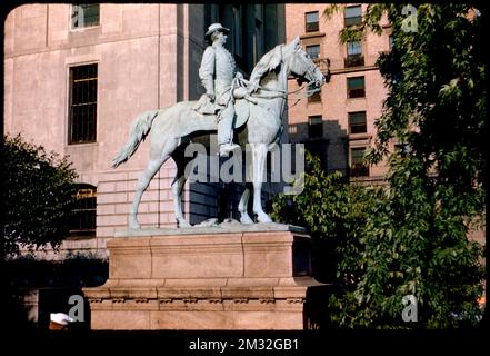 General Hooker statue , Capitols, Sculpture, Generals, Massachusetts State House Boston, Mass., Hooker, Joseph, 1814-1879. Edmund L. Mitchell Collection Stockfoto