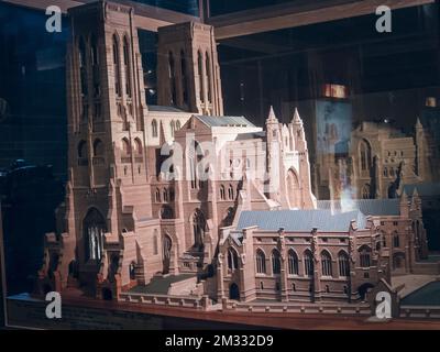 Miniaturmodell der Liverpool-Kathedrale. Stockfoto