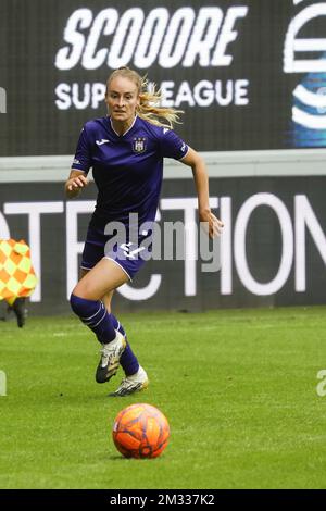 Anderlecht's Tessa Wullaert, gefilmt während des Fußballspiels zwischen RSCA Anderlecht und Standard de Liege, am ersten Tag der Women¿øs Scooore Super League, in Tubize, Samstag, den 29. August 2020. BELGA FOTO THIERRY ROGE Stockfoto