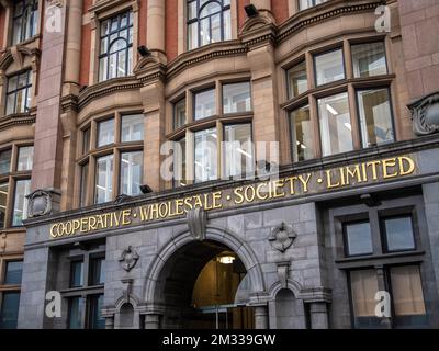 Cooperative Wholesale Society Limited in Manchester. Stockfoto