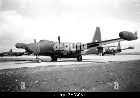 Aeroplani - Lockheed P2V Neptune bimotore Turboelica Statunitense per il pattugliamento marittimo e la lotta antisommergibile progettato dalla Lockheed per la United States Navy negli anni quaranta (1) Stockfoto