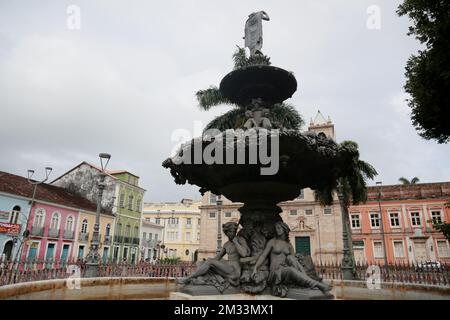 salvador, bahia, brasilien - novembro 20, 2022:Blick von Pelourinho, historisches Zentrum von Salvador. Stockfoto