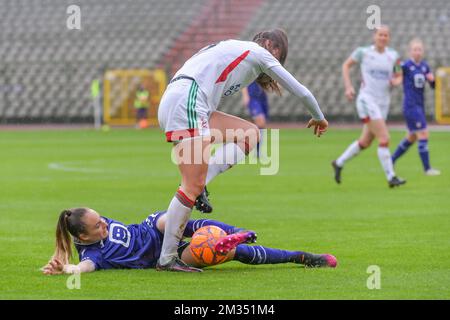 Anderlecht's Tessa Wullaert in Aktion während des Spiels zwischen RSCA Anderlecht Women und OHL Women, am 7.. Tag der Spiele der Super League Women, im King Boudewijn-Baudouin Stadion in Brüssel, Samstag, den 15. Mai 2021. BELGA PHOTO STIJN AUDOOREN Stockfoto