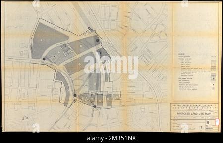 Government Center project no. Mass. r-35 : proposed land use map , Government Center Boston, Mass., Maps, Land use, Massachusetts, Boston, Maps, Subways, Massachusetts, Boston, Maps, Traffic flow, Massachusetts, Boston, Maps, City planning, Massachusetts, Boston, Maps, Urban renewal, Massachusetts, Boston, Maps, Right of way, Massachusetts, Boston, Maps Stock Photo