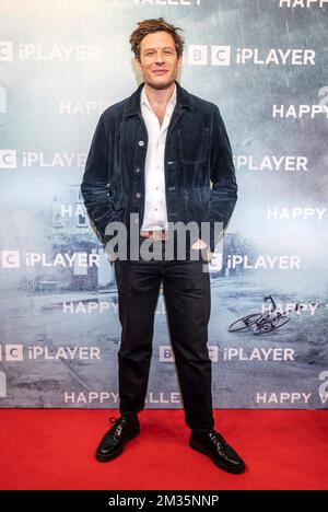 James Norton nimmt an der Vorführung der letzten Serie von Happy Valley im Vue Cinema in Halifax Teil. Bilddatum: Mittwoch, 14. Dezember 2022. Stockfoto