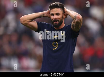 Al-Khor, Katar. 14.. Dezember 2022. Olivier Giroud aus Frankreich während des Spiels der FIFA-Weltmeisterschaft 2022 im Al Bayt Stadium, Al Khor. Der Bildausdruck sollte lauten: David Klein/Sportimage Credit: Sportimage/Alamy Live News Stockfoto