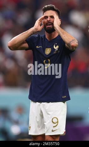 Al-Khor, Katar. 14.. Dezember 2022. Olivier Giroud aus Frankreich während des Spiels der FIFA-Weltmeisterschaft 2022 im Al Bayt Stadium, Al Khor. Der Bildausdruck sollte lauten: David Klein/Sportimage Credit: Sportimage/Alamy Live News Stockfoto