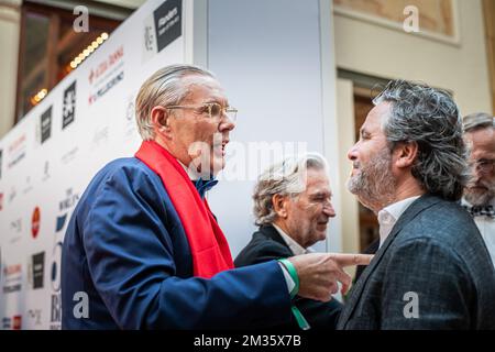 Koch Peter Goossens wird bei der Preisverleihung der „World's 50 Best Restaurants 2021" in Antwerpen am Dienstag, den 05. Oktober 2021, gesehen. BELGA FOTO JONAS ROOSENS Stockfoto