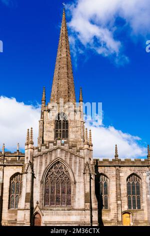 Die Kathedrale St. Peter und St. Paul, Sheffield, besser bekannt als Sheffield Cathedral, ist die Kathedrale der Kirche von England Stockfoto