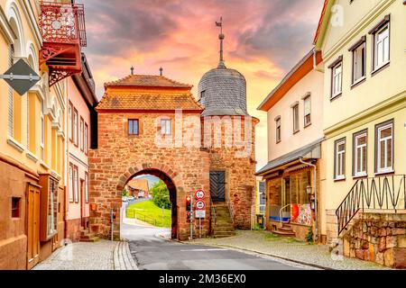 Altstadt in Tann, Hessen, Deutschland Stockfoto