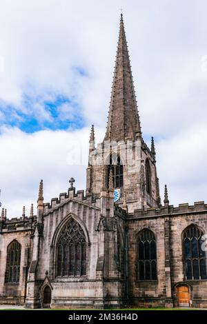 Die Kathedrale St. Peter und St. Paul, Sheffield, besser bekannt als Sheffield Cathedral, ist die Kathedrale der Kirche von England Stockfoto