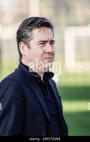 Der Geschäftsführer des Clubs, Vincent Mannaert, zeigte sich am Montag, den 03. Januar 2022, im Wintertrainingslager des belgischen Fußballteams Club Brügge in Marbella, Spanien. BELGA FOTO BRUNO FAHY Stockfoto