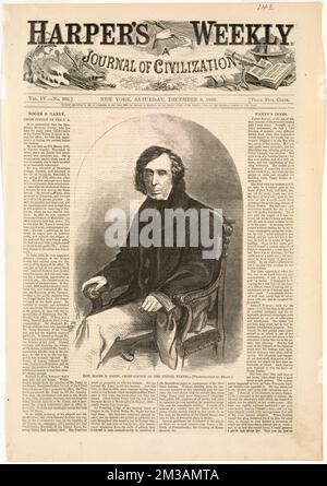 Hon. Roger B. Taney, Chief Justice of the United States , Taney, Roger Brooke, 1777-1864 Stock Photo