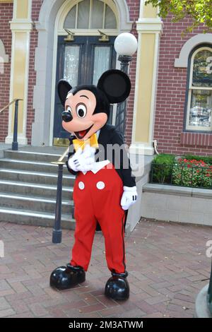 mickey Maus im Disneyland in Anaheim, Kalifornien, USA. Stockfoto