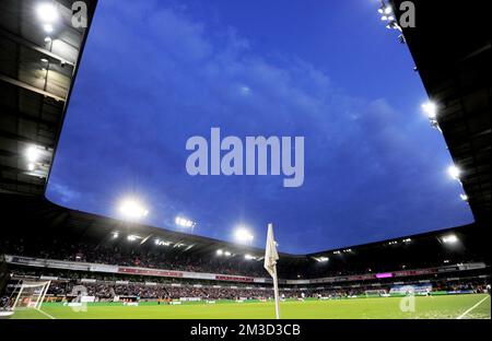 Ein allgemeiner Blick aus dem Inneren des Constant Vanden Stock Stadions Stockfoto