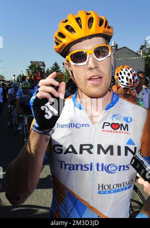 American Tyler Farrar vom Team GarminSharp in Aktion während der