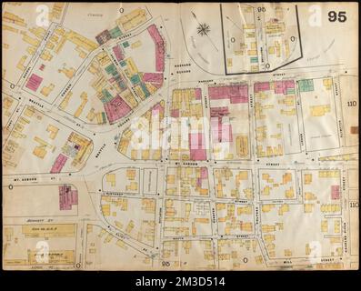 Versicherungskarten Boston Band 4 : umfasst Teile von Charlestown, East Cambridge, Cambridge Port, Old Cambridge & Somerville : Plate 95 , Fire Risk Assessment, Massachusetts, Cambridge, Maps, Cambridge Mass., Maps Norman B. Leventhal Map Center Kollektion Stockfoto